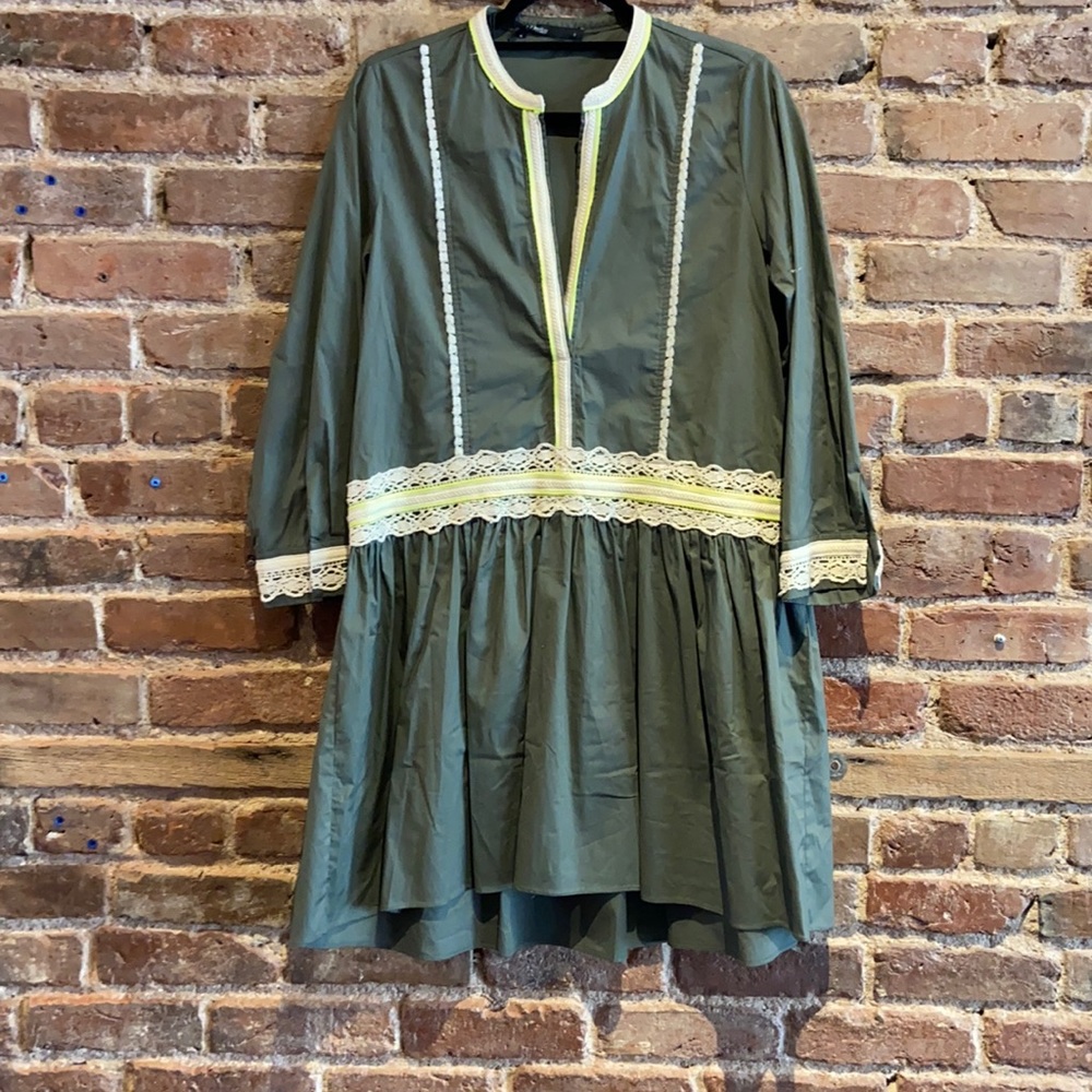 Chute Army green dress